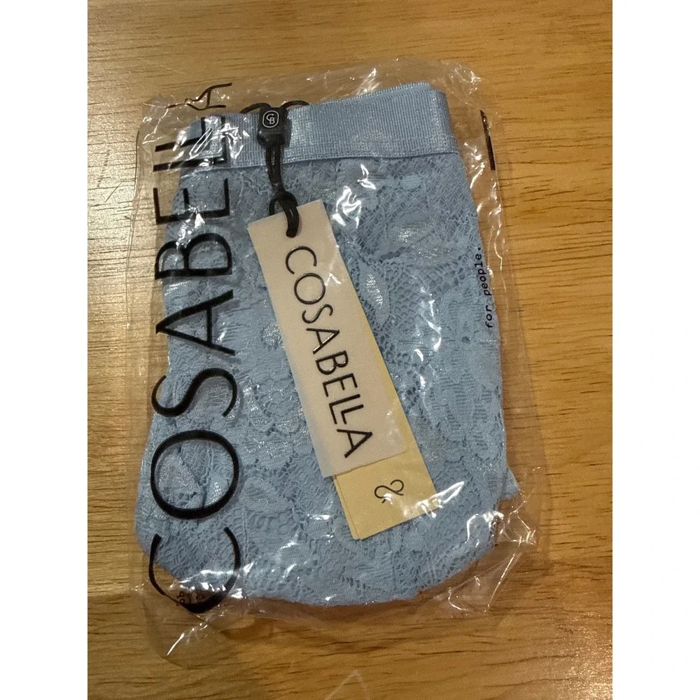 Cosabella NSN Italian Lace Thong Aasmani Blue Men's Luxury Underwear size M